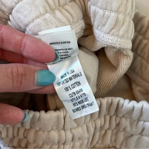 AGOLDE 90’s Wide-Leg Bowed Sweatpants, size S, like new! - Picture 7 of 7